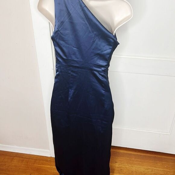 Petal & Pup NADIA ONE SHOULDER MAXI DRESS NAVY Nwot Size 2 - Picture 6 of 8